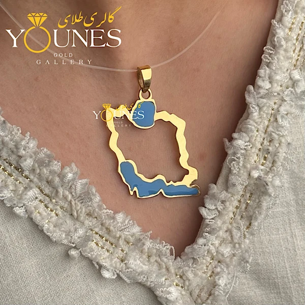 آویز طلا میناکاری ایران